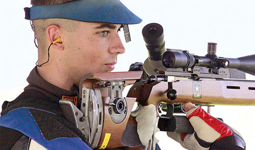 Joseph Hall of the U.S. Army Marksmanship Unit leading the 2nd Day of Competition at NRA - JosephHall
