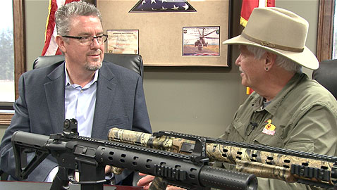 Marty Daniel (left) and Daniel Defense announce a five year plan for their plant in Bryan County, Georgia. 